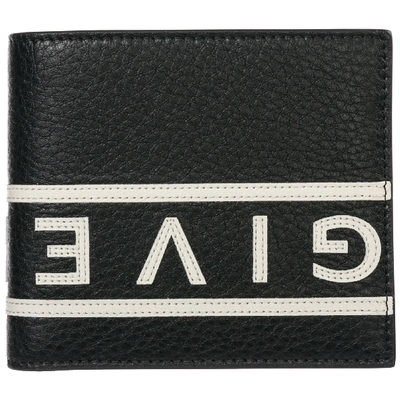 Shop Givenchy Men's Genuine Leather Wallet Credit Card Bifold  Reverse In Black