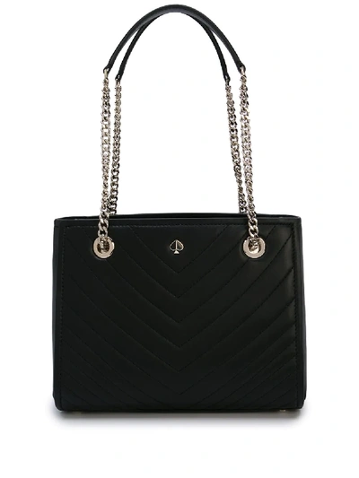 Shop Kate Spade Quilted Logo Tote - Black