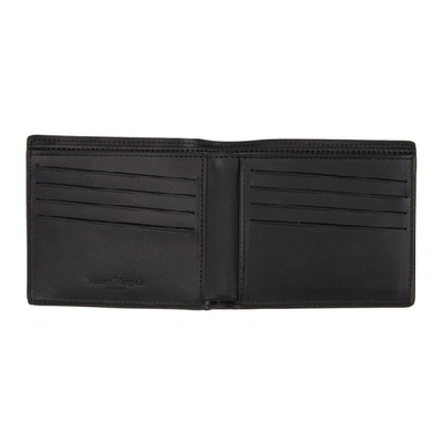 Shop Maison Margiela Black Transparent Bifold Wallet In H5294 Black