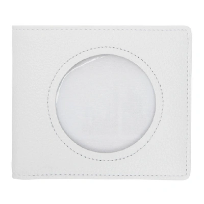 Shop Maison Margiela White Transparent Bifold Wallet In H7378