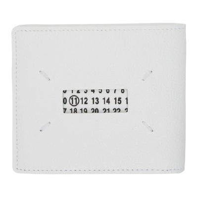 Shop Maison Margiela White Transparent Bifold Wallet In H7378