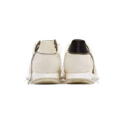 Shop Rick Owens Off-white Vintage Runner Sneakers In White71r910