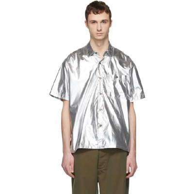 Shop Isabel Marant Silver Garry Shirt In 08si Silver
