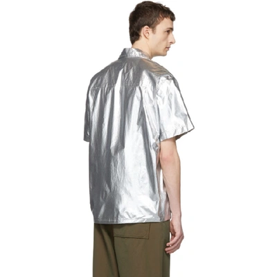 Shop Isabel Marant Silver Garry Shirt In 08si Silver