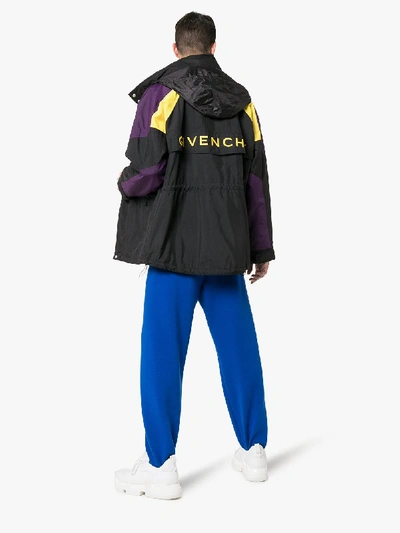 Shop Givenchy Hooded Logo Anorak In Black