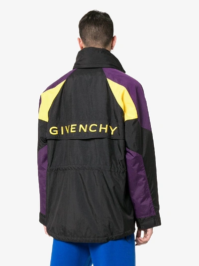 Shop Givenchy Hooded Logo Anorak In Black