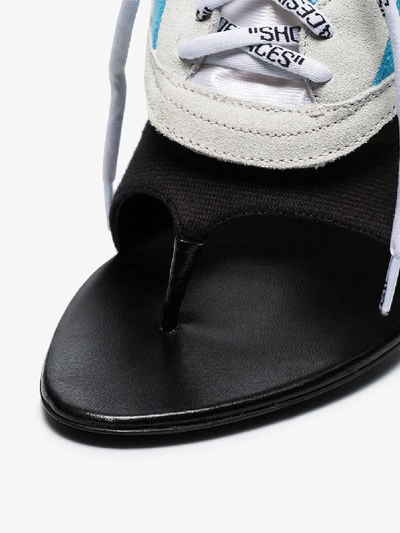 Shop Off-white White Runner 100 Hybrid Leather Sneaker-sandals In 0210 Off Whie Black