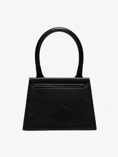 Shop Jacquemus Black Le Grand Chiquito Leather Shoulder Bag