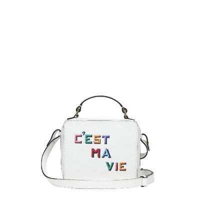 Shop Meli Melo Mini Art Bag "c'est Ma Vie"- Olivia Steele White