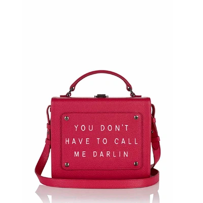 Shop Meli Melo Art Bag Bordeaux "you Don't Have To Call Me Darling" - Rebecca Ward For Women