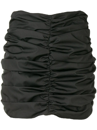 Shop Attico Pleated Skirt - Black