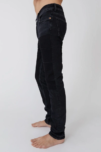 Shop Acne Studios North Black Patch Black In Skinny Fit Jeans