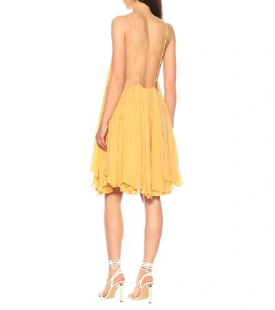 Shop Jacquemus La Petite Dressing Gown Bellezza Minidress In Orange