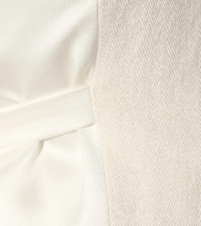 Shop Brunello Cucinelli Cotton And Linen Vest In Beige