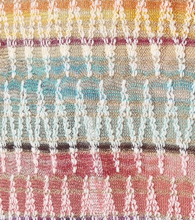 Shop Missoni Crochet Kaftan In Multicoloured