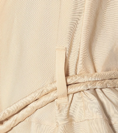Shop Chloé Flou Silk-blend Twill Coat In Beige