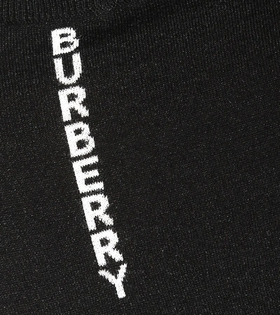 Shop Burberry Wool Turtleneck Sweater In Black