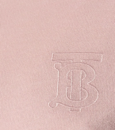 Shop Burberry Cashmere Cardigan In Pink