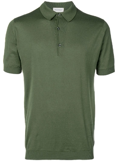 Shop John Smedley Adrian Polo Shirt - Green