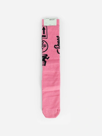 Shop Off-white C/o Virgil Abloh Socks In Pink