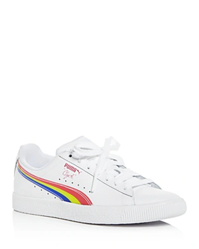 Shop Puma Women's Clyde 90s Low-top Sneakers In White