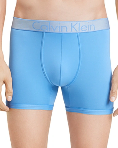 Shop Calvin Klein Customized Stretch Boxer Briefs In Provence Blue