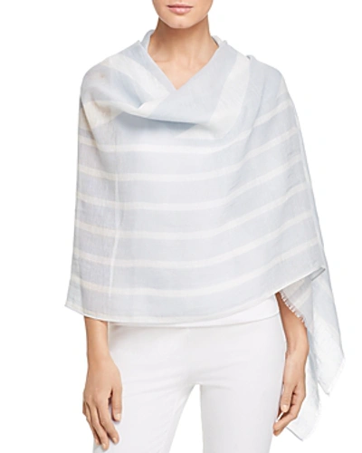 Shop Eileen Fisher Striped Wrap In India Sky