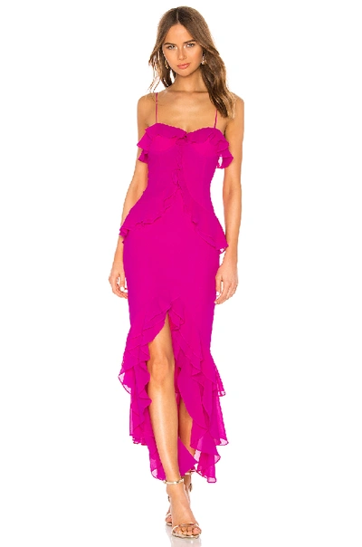 Lovers & Friends Melissa Gown In Magenta