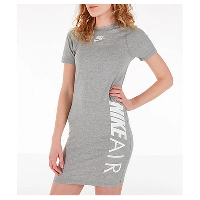 Shop Nike Women's Air Dress In Grey Size Large Cotton/polyester/spandex