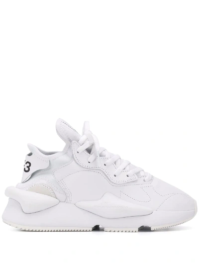 Shop Y-3 Adidas  Kaiwa Sneakers - White