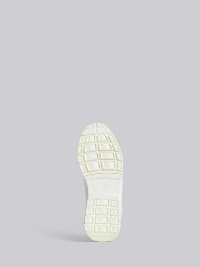 Shop Thom Browne Flex Sole Raised Running Shoe In White