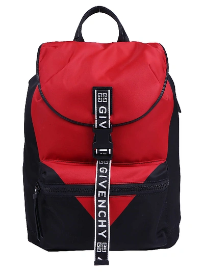 Shop Givenchy Contrast Logo Strap Backpack In Multi