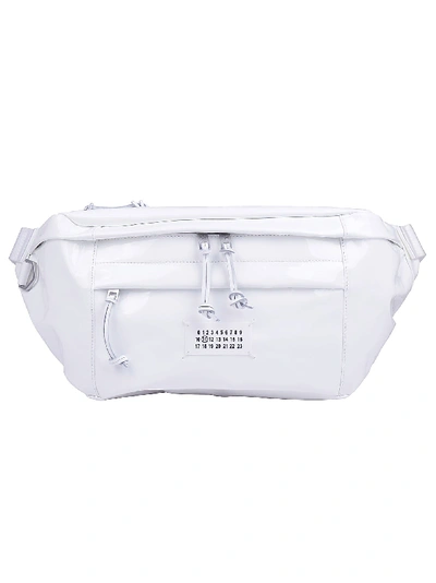 Shop Maison Margiela Patent Belt Bag In White