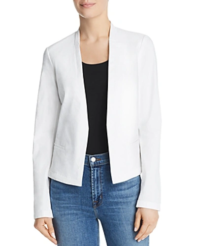 Theory Eco Crunch Wash Open-front Clean Blazer In White | ModeSens