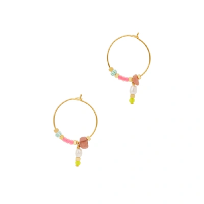 Shop Anni Lu Hanalei 18kt Gold-plated Hoop Earrings