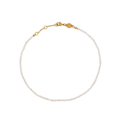 Shop Anni Lu Wave Freshwater Pearl Beaded Anklet