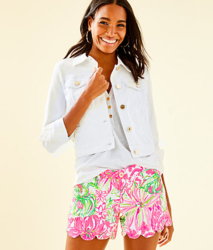 lilly pulitzer white denim jacket