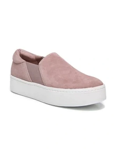 Vince Warren Suede Platform Skate Sneakers In Hydrangea ModeSens