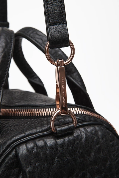 Shop Alexander Wang Rockie With Rose Gold In Black