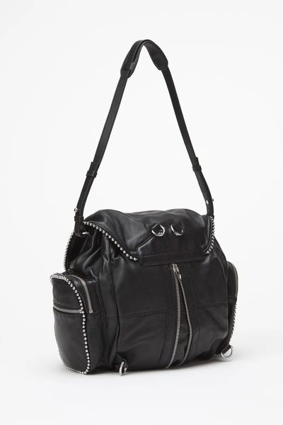 Shop Alexander Wang Marti Ball Stud Backpack With Rhodium In Black