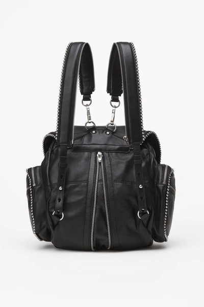 Shop Alexander Wang Marti Ball Stud Backpack With Rhodium In Black