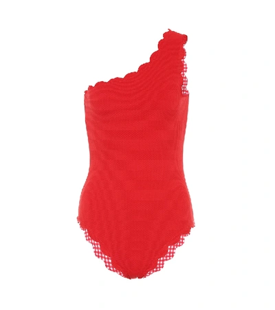 Shop Marysia Santa Barbara Reversible Swimsuit In Red