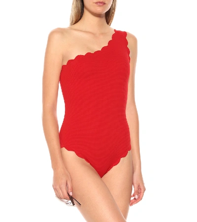Shop Marysia Santa Barbara Reversible Swimsuit In Red