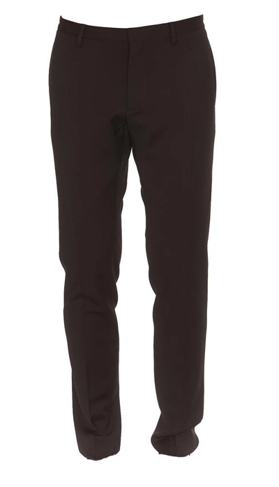Shop Dsquared2 Logo Detail Trousers In Black