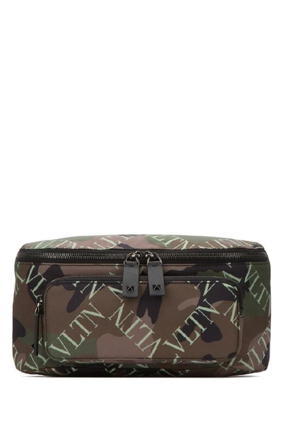 Shop Valentino Garavani Vltn Camouflage Belt Bag In Multi