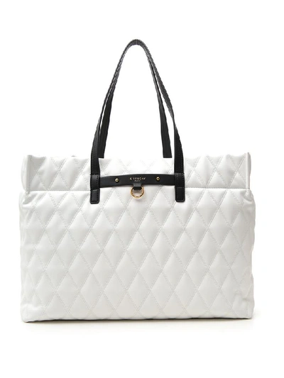 Shop Givenchy Duo Quilted Tote Bag In White