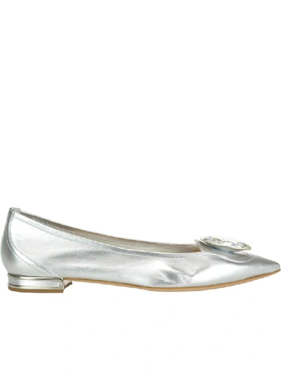 Shop Casadei Ballets In Silver