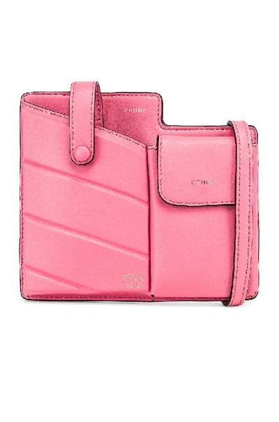 Shop Fendi Mini Bustine Two Pocket Crossbody Bag In Pink