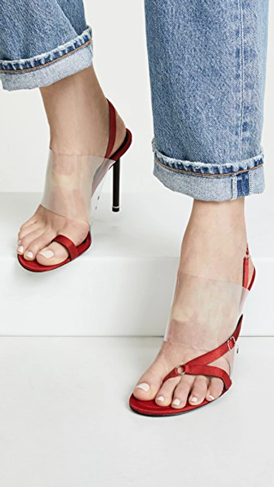 Shop Alexander Wang Kaia Sandals In Red