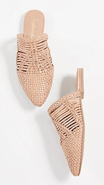 Shop Splendid Tucker Woven Mules In Natural